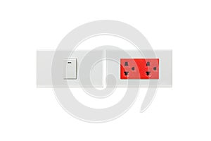 Outlet switch and red plug