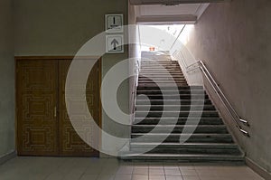 Outlet to station platform in railway station Ruse