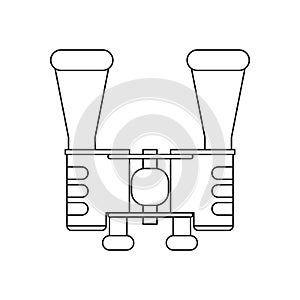 Outline binoculars accesorie tourism camping