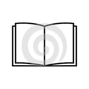 Outline book icon vector illustration