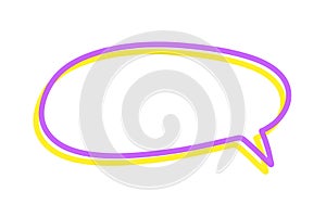 Chat Speech Bubble Message Text Cloud Vector Shape