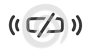 Outline coding programming brackets digital development icon , vector design Generative AI