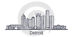 Outline Detroit banner