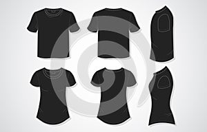 Outline Doodle Black T-shirt Template