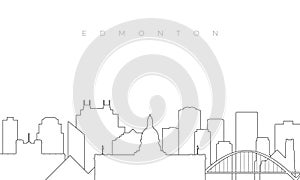 Outline Edmonton skyline.