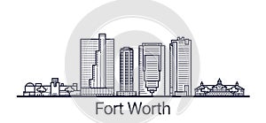 Outline Fort Worth banner