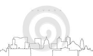 Outline Havana skyline.