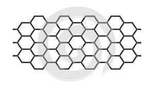 Outline Honeycomb Pattern for Geometric and Nature-Inspired Designs, vector design Generative AI