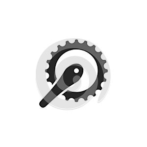 Outline Icon - Bicycle crank set