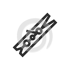 Outline Icon - Clothes peg