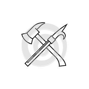 Outline icon - Fireman tools