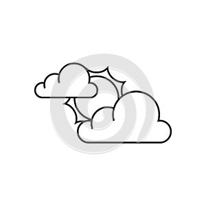 Outline icon - Forecast partly cloudy