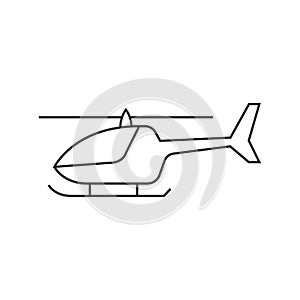 Outline icon - Helicopter