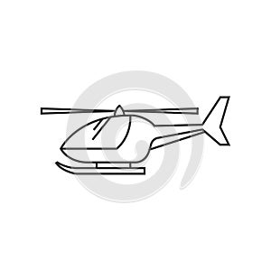 Outline icon - Helicopter