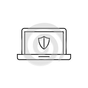 Outline icon - Laptops antivirus