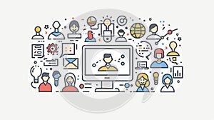 Virtual Online Training Conference Webinar Education Concept Image