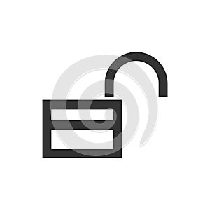 Outline Icon - Padlock unlocked