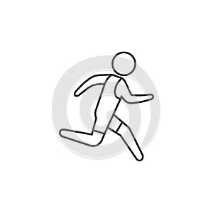 Outline icon - Running athlete