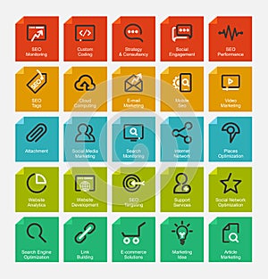 Outline icon set