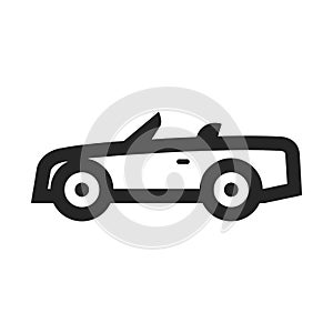 Outline Icon - Sport car convertible