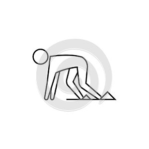 Outline icon - Starting runner