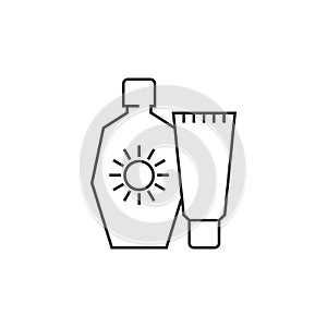 Outline icon - Tanning lotions