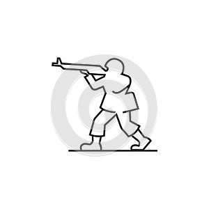 Outline icon - Toy soldier