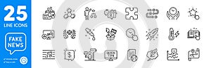 Outline icons set. Map, Candlestick chart and Justice scales icons. For website app. Vector