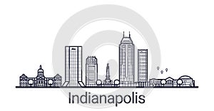 Outline Indianapolis banner