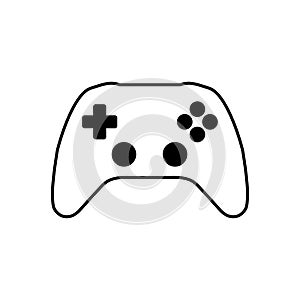 Outline Joystick Game pad Controller Vector for Gameplay photo