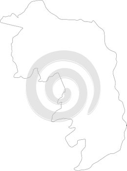 Amambay Paraguay outline map photo
