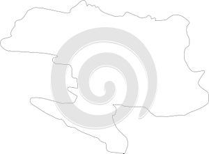 Banja Luka Bosnia and Herzegovina outline map photo