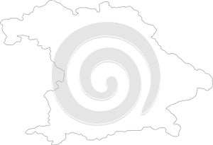 Bayern Germany outline map photo