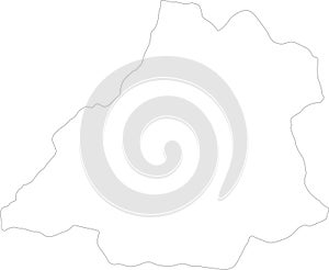 Benguela Angola outline map photo
