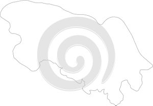 Bueng Kan Thailand outline map photo