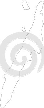 Cebu Philippines outline map