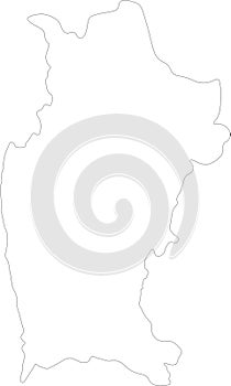 Coquimbo Chile outline map photo