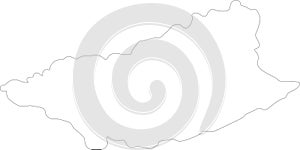 Durazno Uruguay outline map