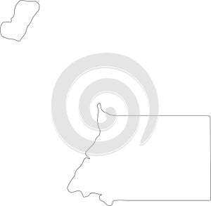 Equatorial Guinea outline map photo