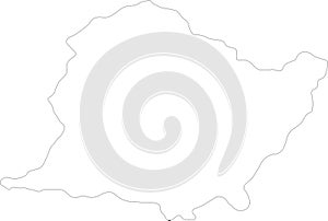 Gandaki Nepal outline map photo