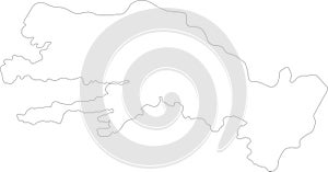 Mugla Turkey outline map