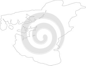 Rogaland Norway outline map photo