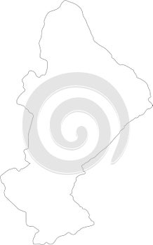 Sofala Mozambique outline map