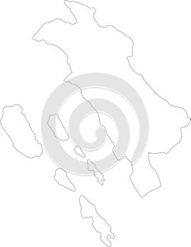 Sumatera Barat Indonesia outline map photo