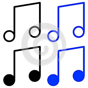 Outline melody icon