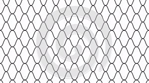 Outline net seamless pattern. Grid abstract vector illustration. Metal chain texture