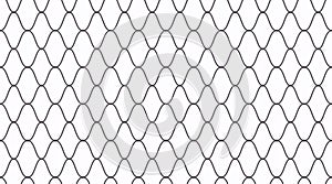Outline net seamless pattern. Grid abstract vector illustration. Metal chain texture