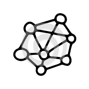 networking line vector doodle simple icon design
