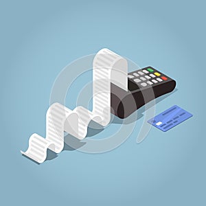 Outline Payment Terminal Illustration