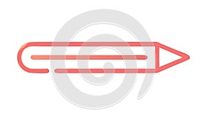 Outline Pencil Writing Drawing Edit Tool, vector design Generative AI